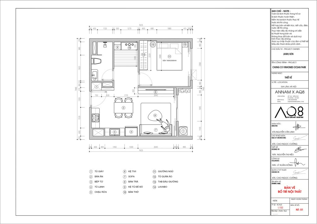 Căn hộ The Zenpark – Mặt bằng căn hộ